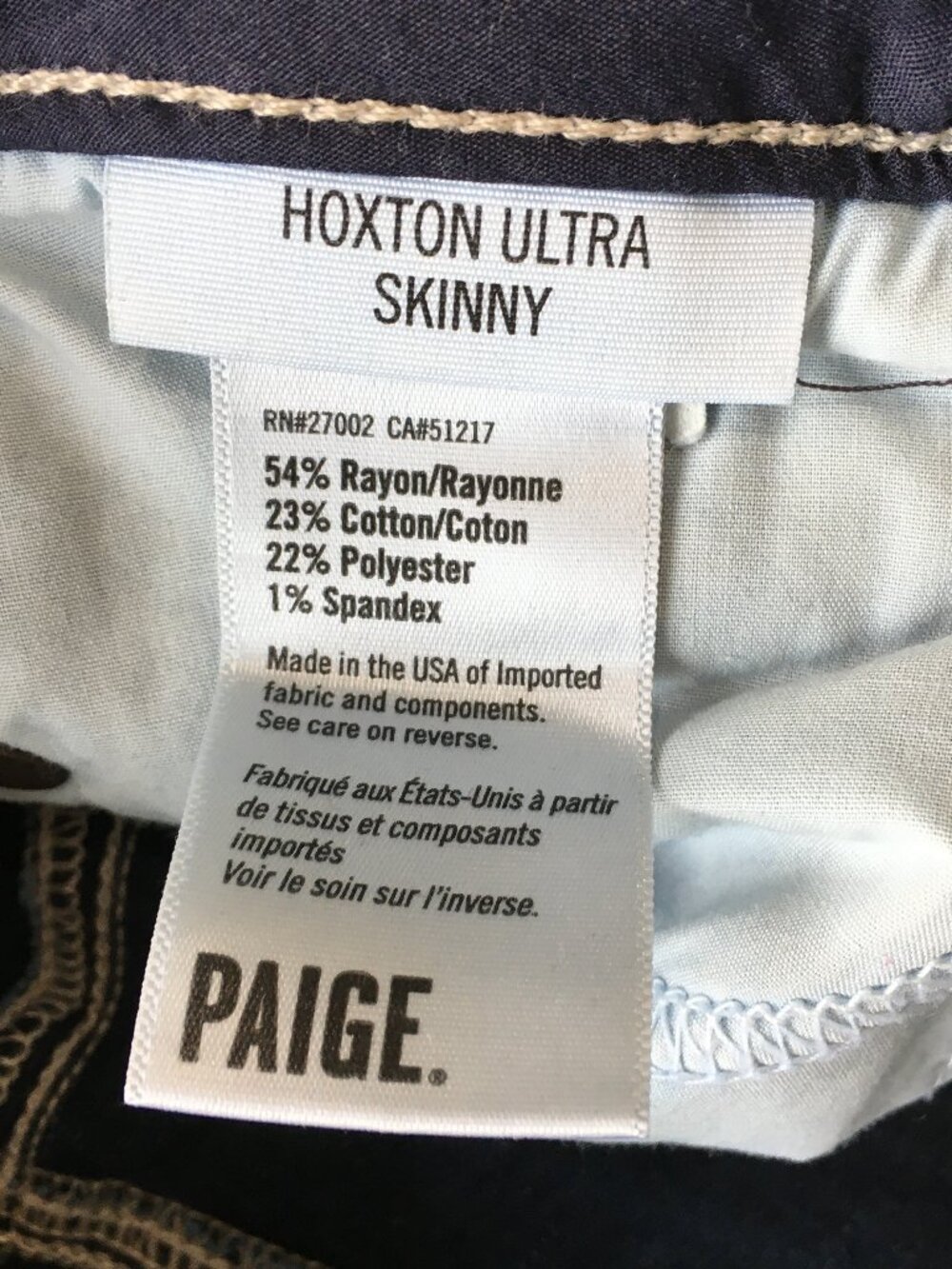 PAIGE Premium Denim Dalia Wash 5 Pocket Logo Hardware HOXTON Ultra Skinny Jeans - Picture 3 of 9